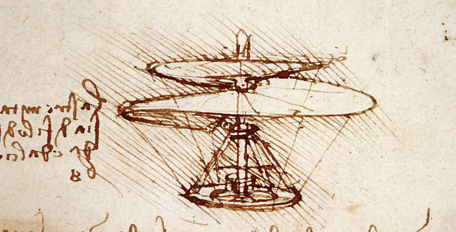 DaVinci-Luftschraube-Zeichnung